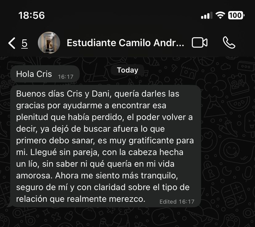Testimonio — Conexión con uno mismo