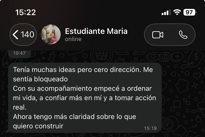 Testimonio — Claridad y dirección