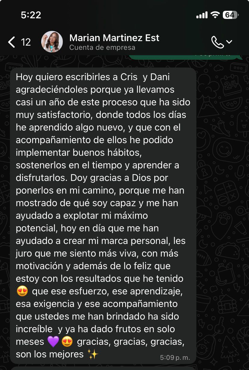 Testimonio — Hábitos que sostienen